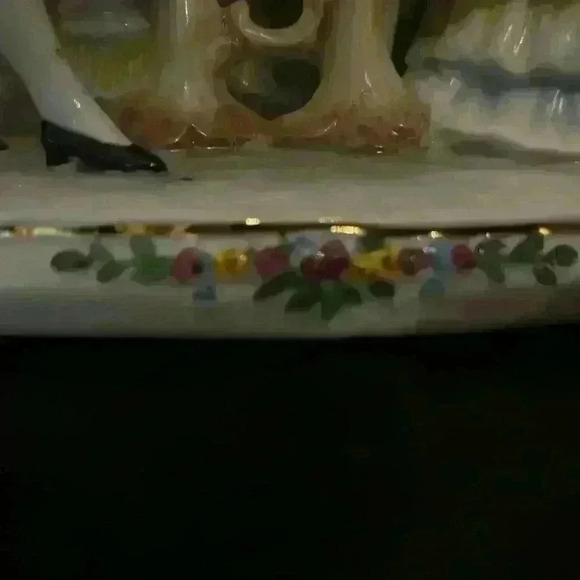 Vintage Grafenthal Victorian card players porcelain Stamped 1859 - Picture 5 of 10